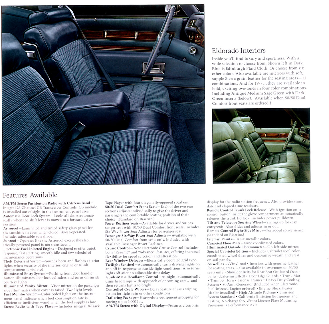 1977 Cadillac Eldorado Brochure Page 5